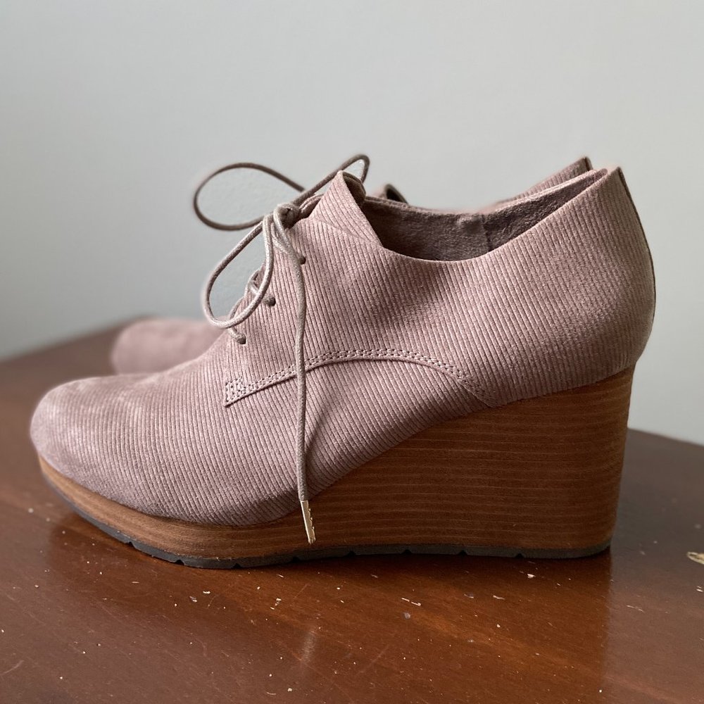 Dr. Scholl's Where To Corduroy Wedge Booties